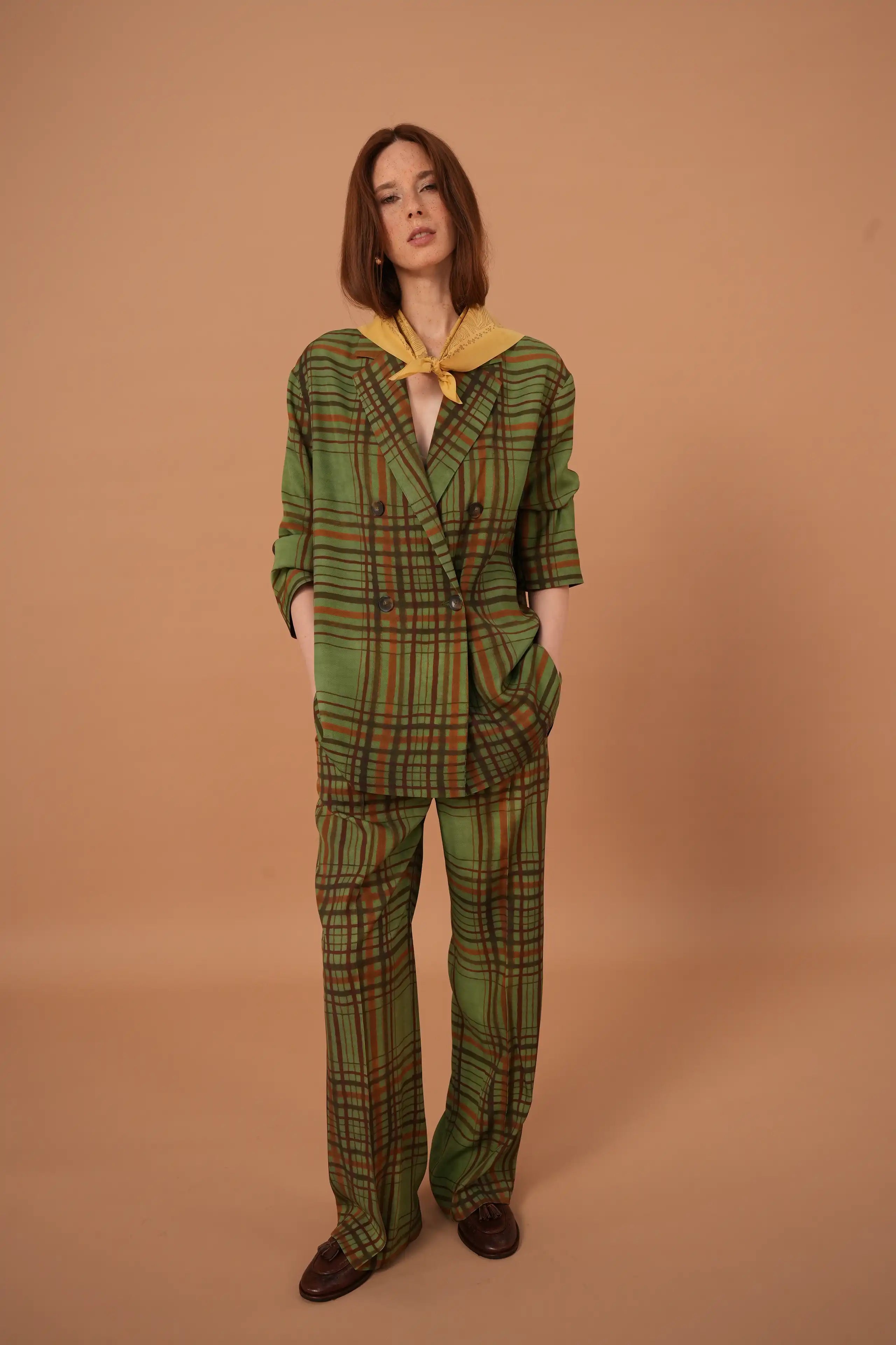 Beach Babe Mustard Cotton Bandana