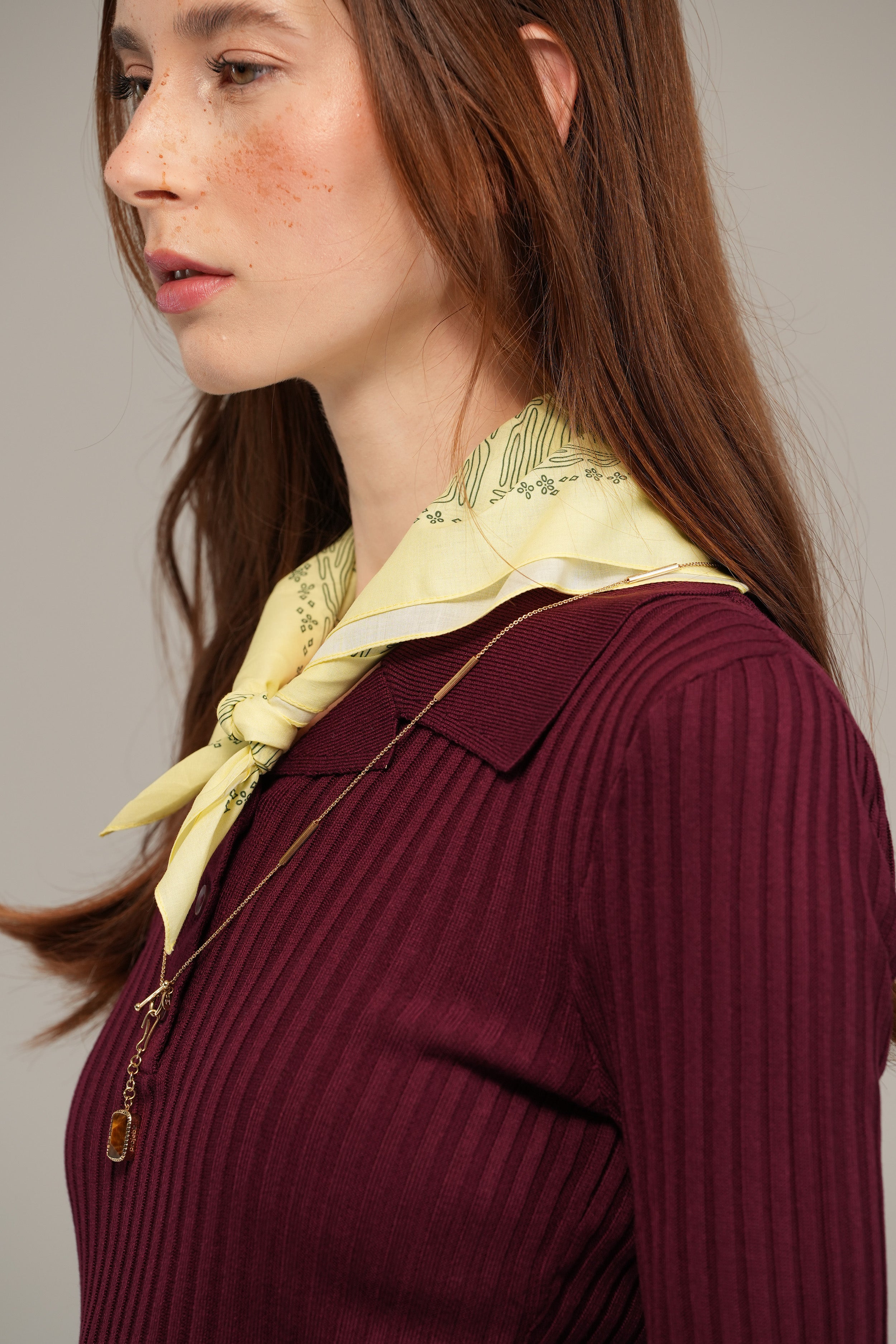 The Girl Who Loves Reading Yellow Cotton Bandana