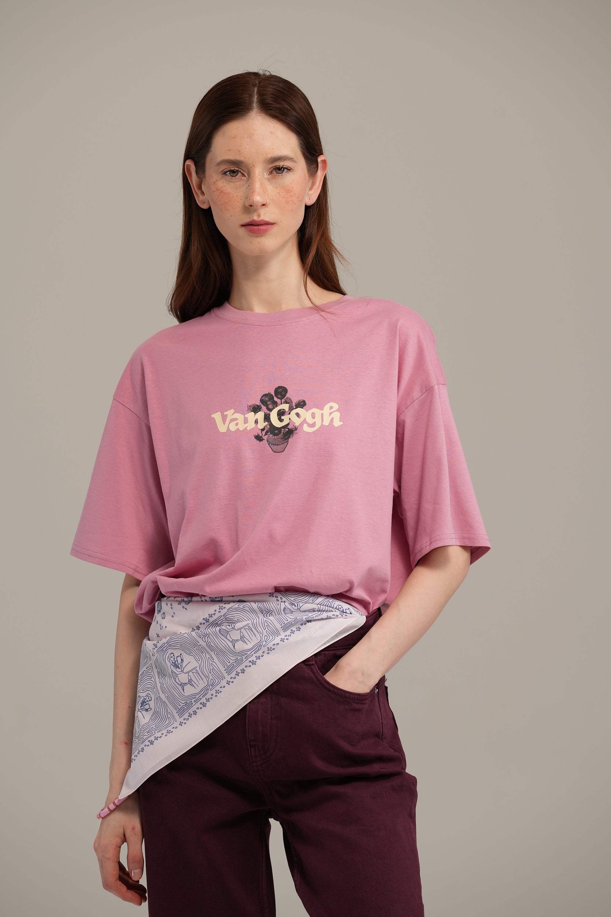 The Girl Who Loves Reading Pink Cotton Bandana