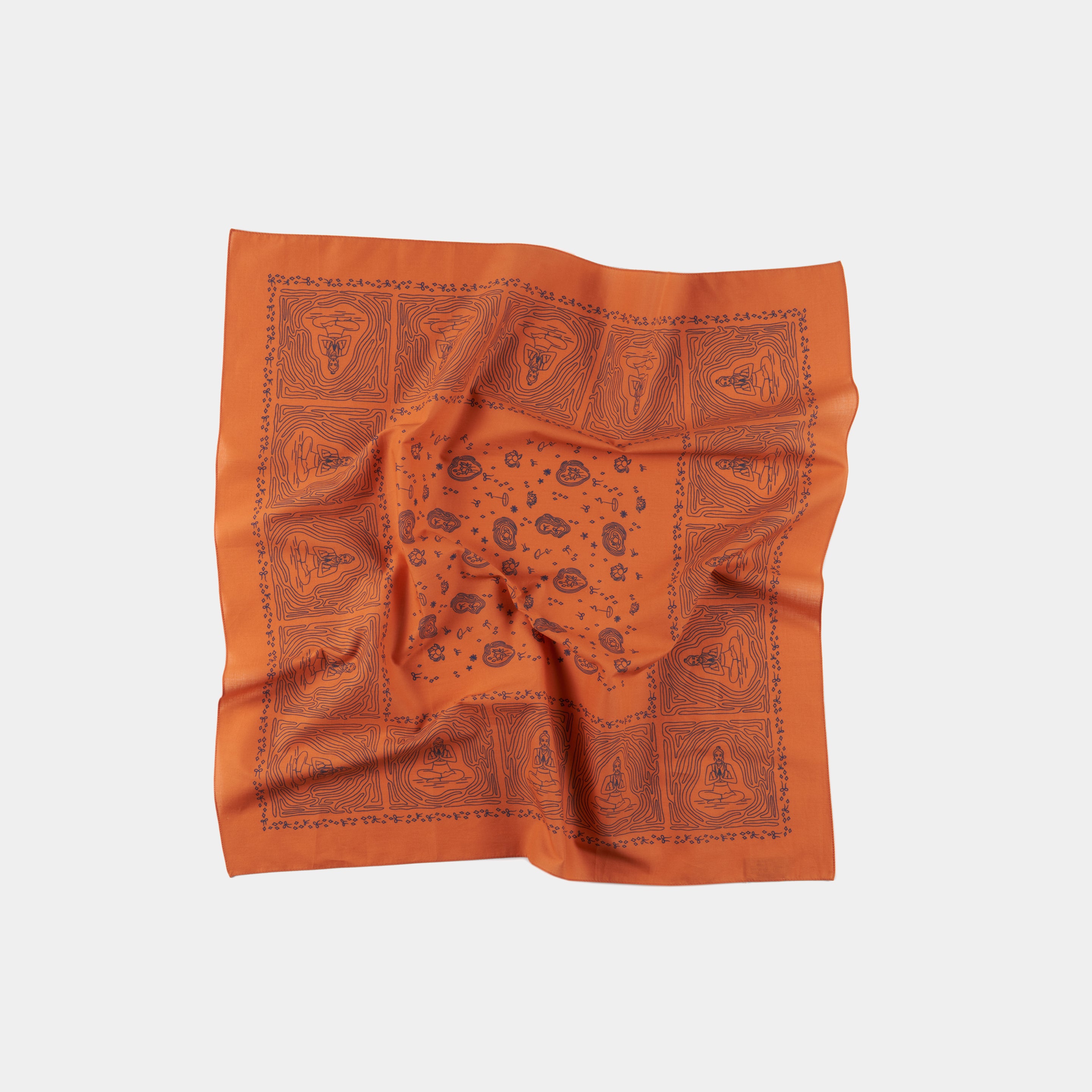 Flow Orange Cotton Bandana