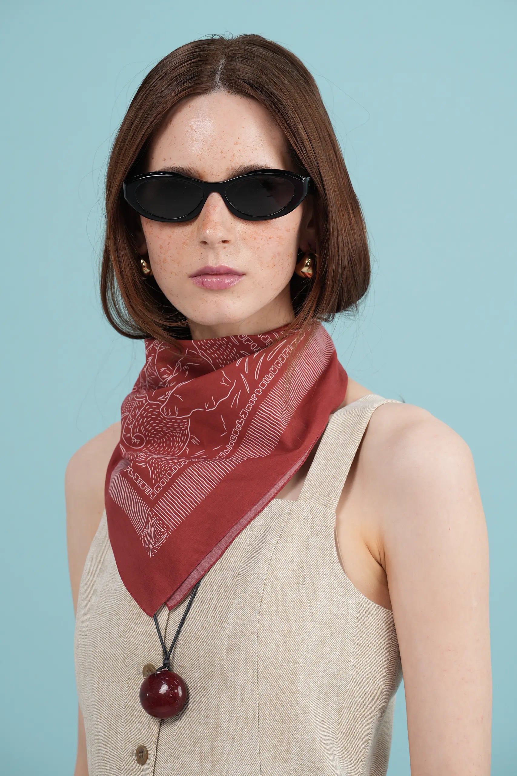 I Wear a Bandana Every Day Vintage Red