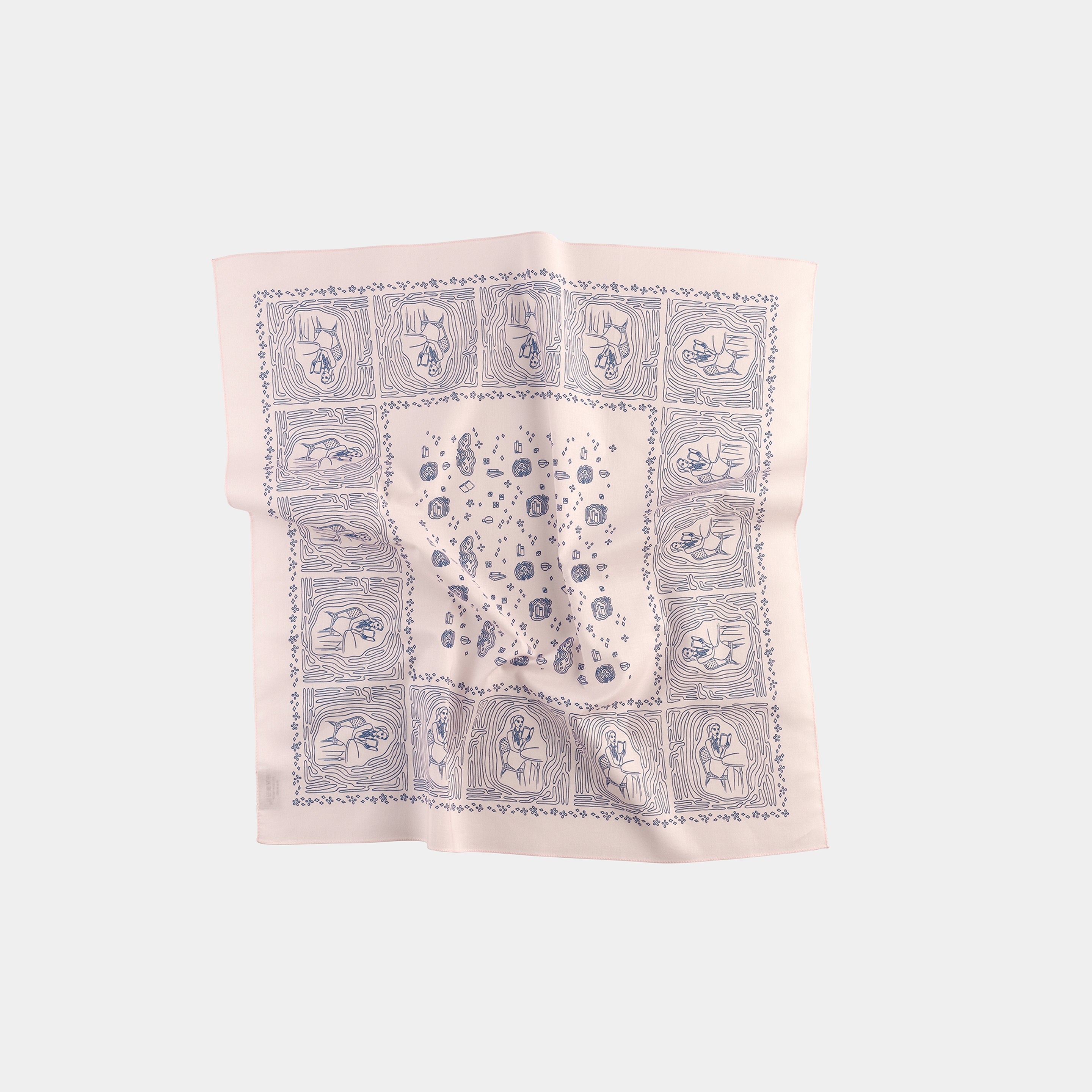 The Girl Who Loves Reading Pink Cotton Bandana