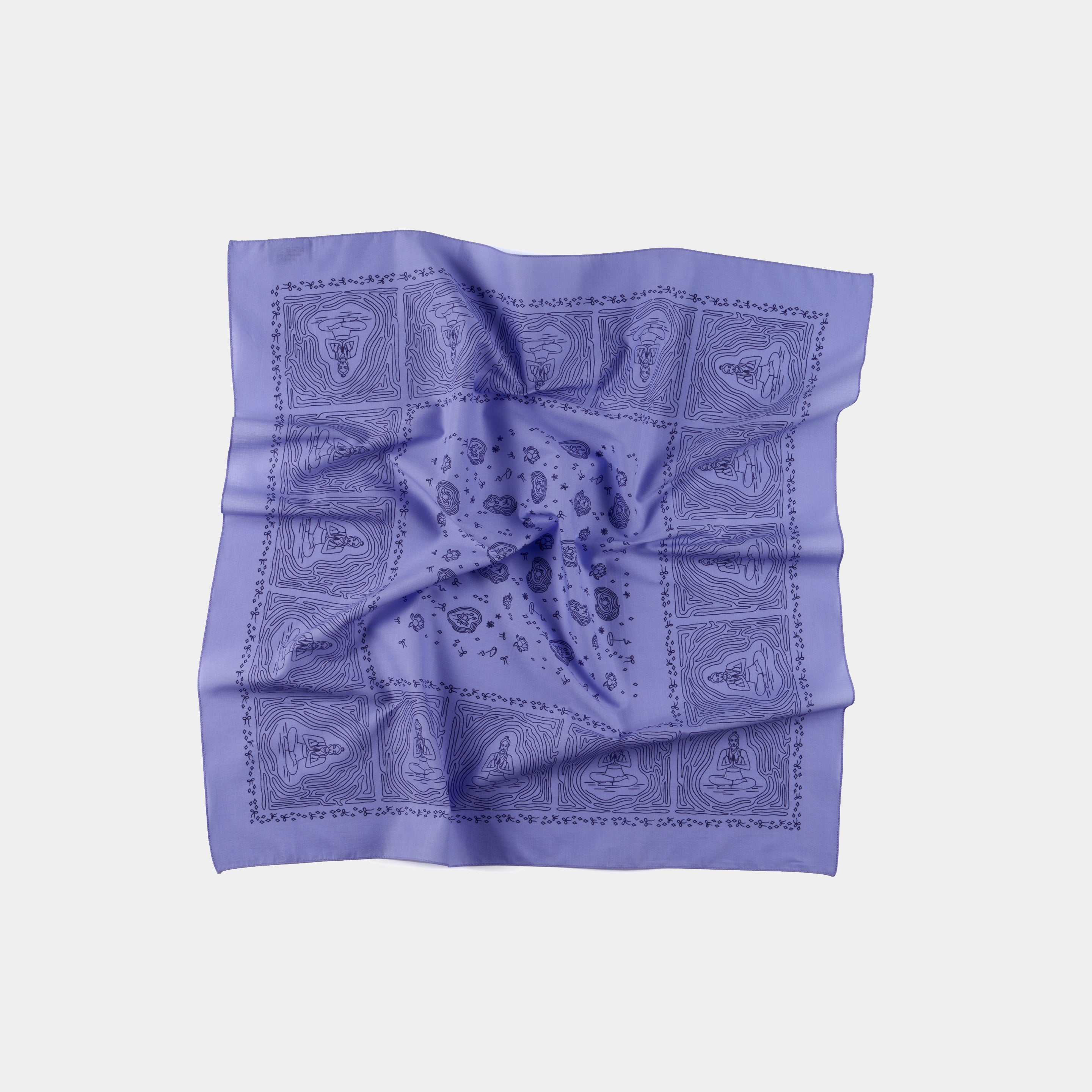 Flow Violet Cotton Bandana