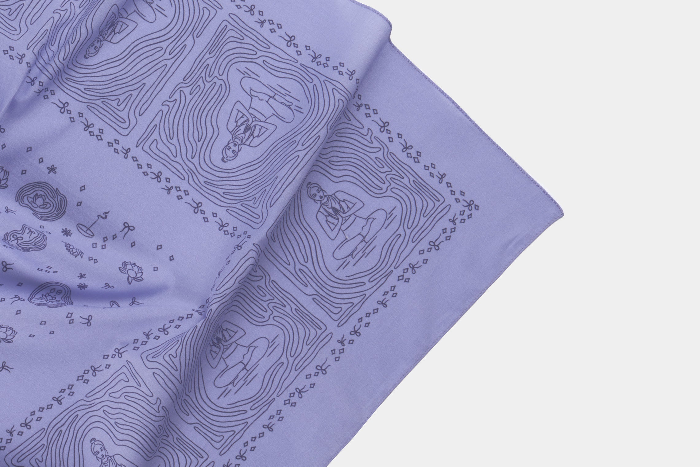 Flow Violet Cotton Bandana