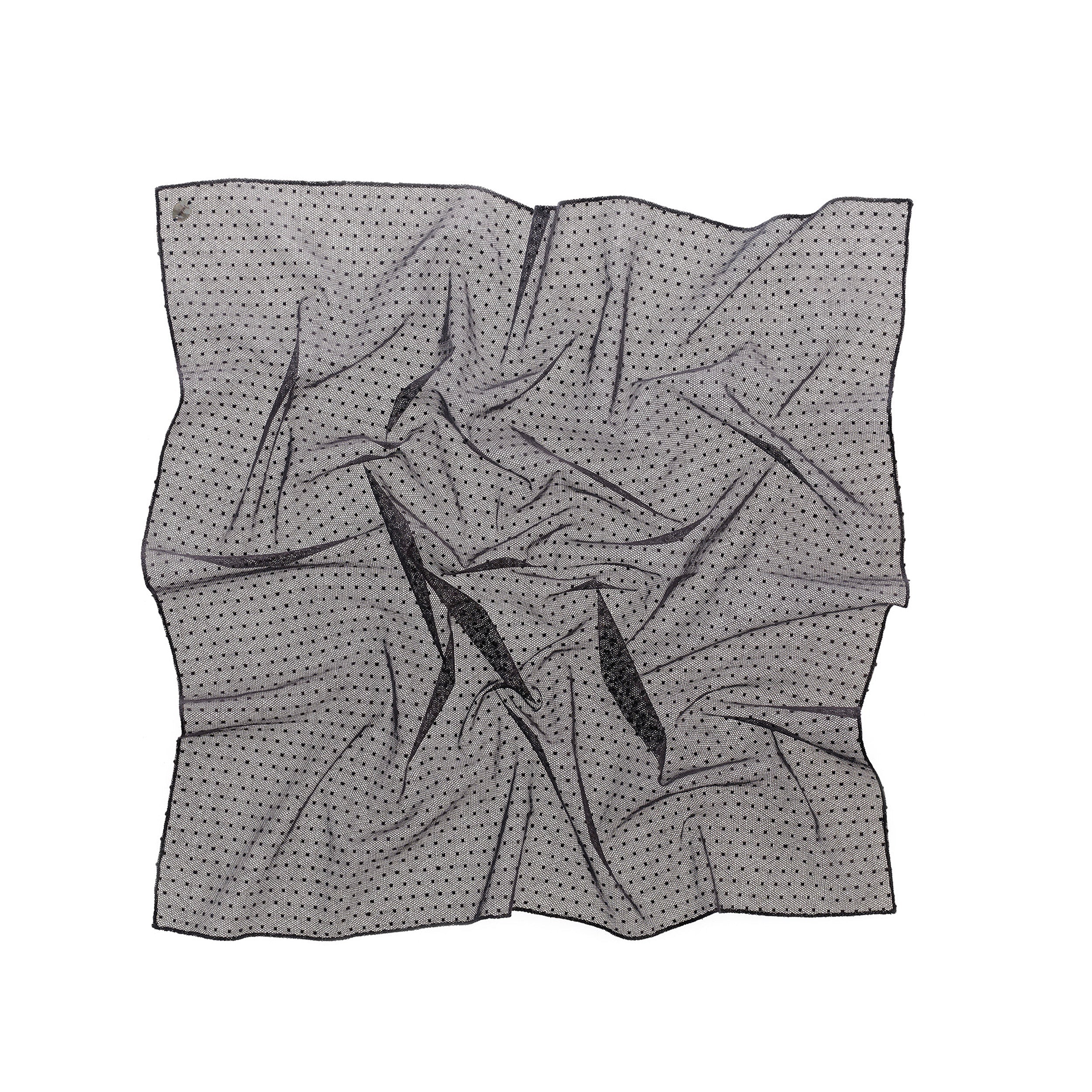 Point d’Esprit Matte Gray