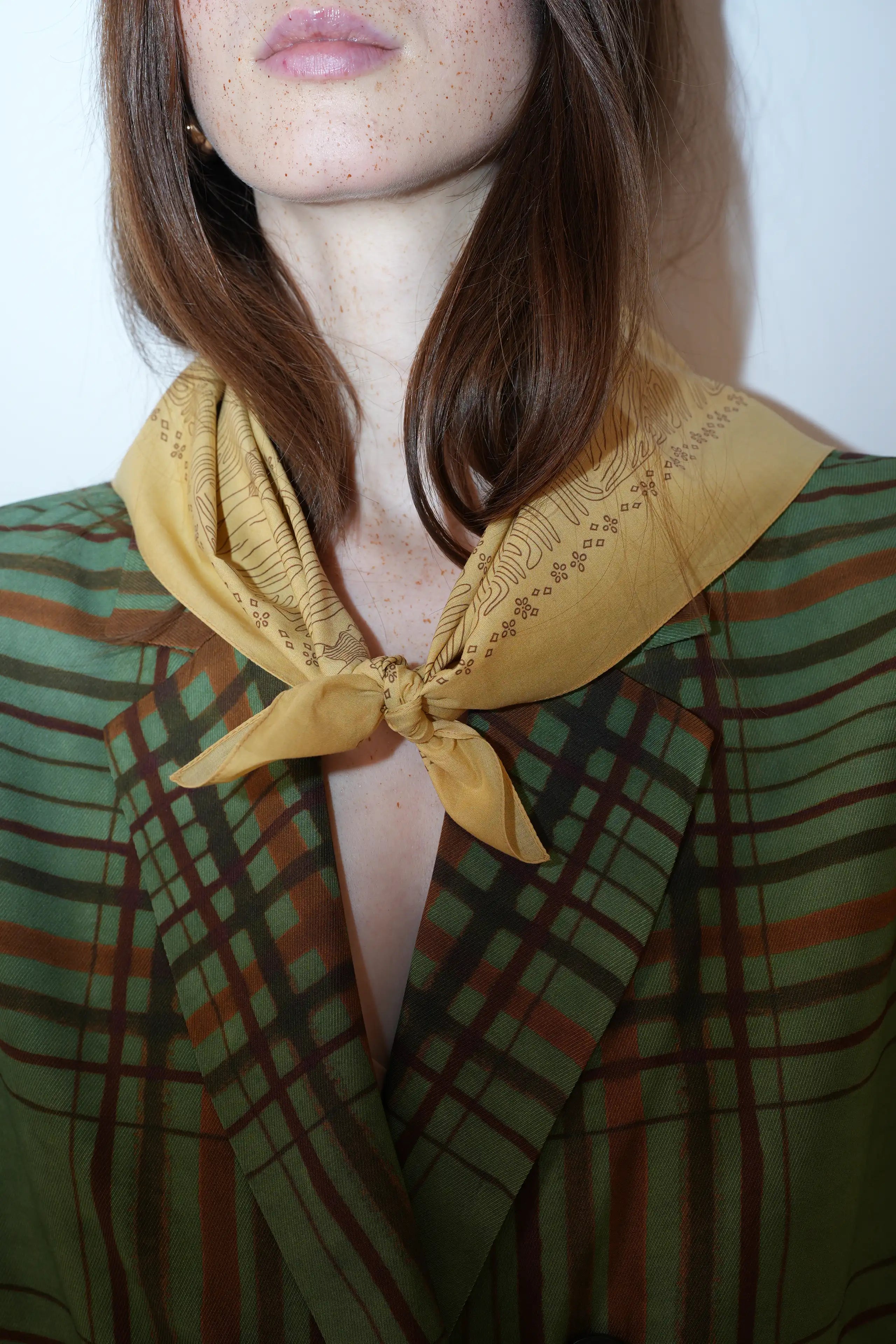 Beach Babe Mustard Cotton Bandana